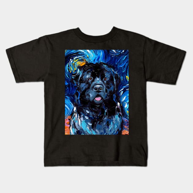 Newfoundland Night (Portrait) Kids T-Shirt by sagittariusgallery